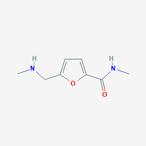 molecular formula C8H12N2O2 B1453228 N-methyl-5-[(methylamino)methyl]furan-2-carboxamide CAS No. 893741-11-2