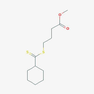 molecular formula C12H20O2S2 B14532311 Methyl 4-[(cyclohexanecarbothioyl)sulfanyl]butanoate CAS No. 62409-81-8