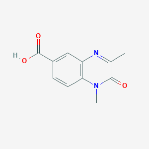molecular formula C11H10N2O3 B1453232 1,3-Dimethyl-2-oxo-1,2-dihydroquinoxaline-6-carboxylic acid CAS No. 1132638-95-9