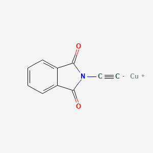 molecular formula C10H4CuNO2 B14532321 copper(1+);2-ethynylisoindole-1,3-dione CAS No. 62500-22-5