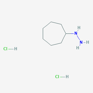 molecular formula C7H18Cl2N2 B1453235 Cycloheptylhydrazine dihydrochloride CAS No. 1258640-59-3