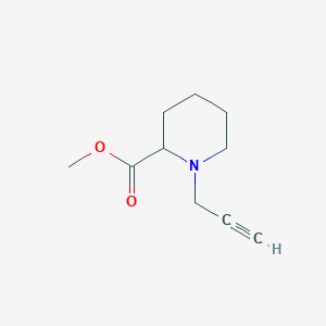molecular formula C10H15NO2 B1453247 Methyl 1-(prop-2-yn-1-yl)piperidine-2-carboxylate CAS No. 1075220-87-9