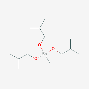 molecular formula C13H30O3Sn B14532471 Methyltris(2-methylpropoxy)stannane CAS No. 62720-36-9