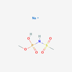 molecular formula C2H8NNaO5PS+ B14532478 sodium;methoxy-N-methylsulfonylphosphonamidic acid CAS No. 62461-22-7