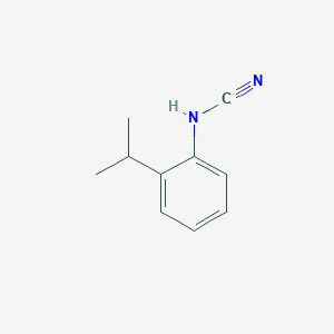 molecular formula C10H12N2 B145325 Cyanamide, [2-(1-methylethyl)phenyl]-(9CI) CAS No. 137881-15-3