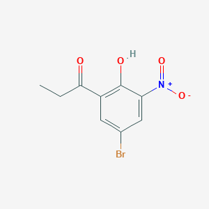 molecular formula C9H8BrNO4 B1453250 1-(5-Bromo-2-hydroxy-3-nitrophenyl)propan-1-one CAS No. 90725-67-0