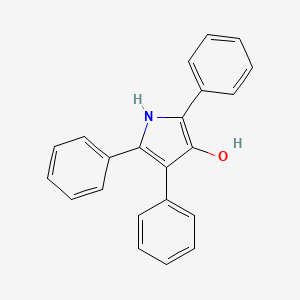 molecular formula C22H17NO B14532541 2,4,5-Triphenyl-1H-pyrrol-3-ol CAS No. 62224-81-1