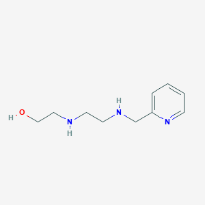 molecular formula C10H17N3O B14532549 Ethanol, 2-[[2-[(2-pyridinylmethyl)amino]ethyl]amino]- CAS No. 62402-15-7