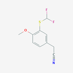 2-{3-[(Difluoromethyl)sulfanyl]-4-methoxyphenyl}acetonitrile