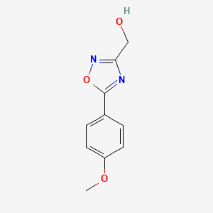 molecular formula C10H10N2O3 B1453257 [5-(4-Methoxyphenyl)-1,2,4-oxadiazol-3-yl]methanol CAS No. 1258639-51-8