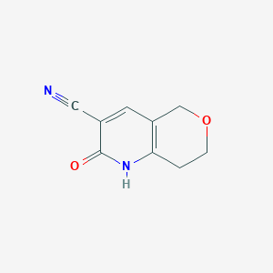 molecular formula C9H8N2O2 B1453260 2-oxo-1H,2H,5H,7H,8H-pyrano[4,3-b]pyridine-3-carbonitrile CAS No. 27152-09-6