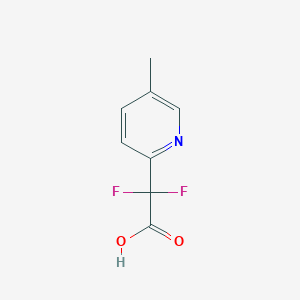 molecular formula C8H7F2NO2 B1453262 Difluoro(5-methylpyridin-2-yl)acetic acid CAS No. 1215421-88-7