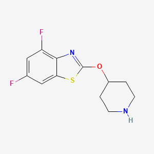 4,6-Difluoro-2-(piperidin-4-yloxy)-1,3-benzothiazole