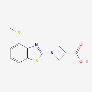 1-[4-(Methylthio)-1,3-benzothiazol-2-yl]azetidine-3-carboxylic acid