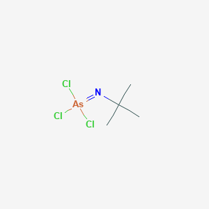 molecular formula C4H9AsCl3N B14532688 tert-Butylarsorimidic trichloride CAS No. 62620-10-4