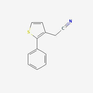 molecular formula C12H9NS B14532695 (2-Phenylthiophen-3-yl)acetonitrile CAS No. 62404-43-7