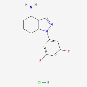 1-(3,5-difluorophenyl)-4,5,6,7-tetrahydro-1H-indazol-4-amine hydrochloride