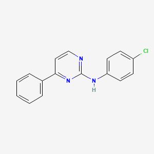 molecular formula C16H12ClN3 B1453273 N-(4-chlorophenyl)-4-phenylpyrimidin-2-amine CAS No. 1053657-04-7