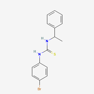 molecular formula C15H15BrN2S B14532766 N-(4-Bromophenyl)-N'-(1-phenylethyl)thiourea CAS No. 62466-33-5