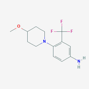 4-(4-Methoxypiperidin-1-yl)-3-(trifluoromethyl)aniline