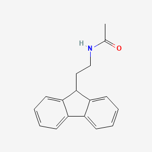 molecular formula C17H17NO B14532794 N-[2-(9H-Fluoren-9-YL)ethyl]acetamide CAS No. 62506-86-9