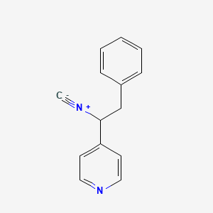 molecular formula C14H12N2 B14532866 4-(1-Isocyano-2-phenylethyl)pyridine CAS No. 62398-33-8