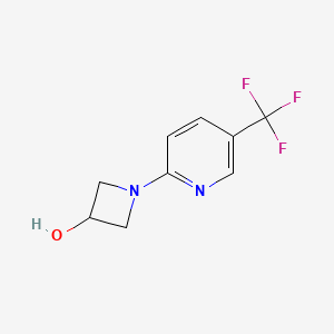molecular formula C9H9F3N2O B1453289 1-[5-(Trifluoromethyl)pyridin-2-yl]azetidin-3-ol CAS No. 874832-39-0