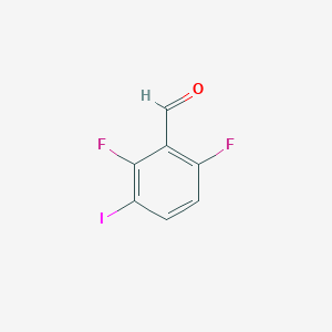 molecular formula C7H3F2IO B1453290 2,6-Difluoro-3-iodobenzaldehyde CAS No. 1160573-18-1