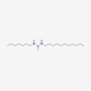 molecular formula C19H40N2S B14532904 N-Heptyl-N'-undecylthiourea CAS No. 62552-41-4
