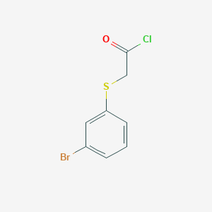 molecular formula C8H6BrClOS B14532963 [(3-Bromophenyl)sulfanyl]acetyl chloride CAS No. 62580-42-1