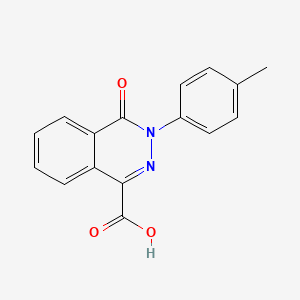 molecular formula C16H12N2O3 B1453304 3-(4-Methylphenyl)-4-oxo-3,4-dihydrophthalazine-1-carboxylic acid CAS No. 1283521-78-7