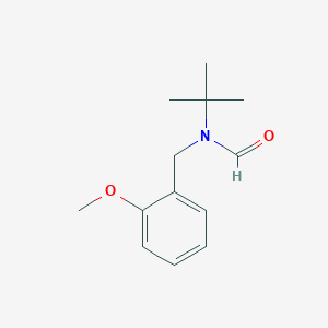 molecular formula C13H19NO2 B14533053 N-tert-Butyl-N-[(2-methoxyphenyl)methyl]formamide CAS No. 62594-66-5