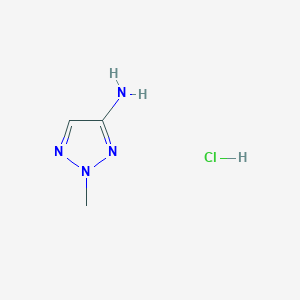 molecular formula C3H7ClN4 B1453310 2-Methyl-2H-1,2,3-triazol-4-amine hydrochloride CAS No. 955887-11-3
