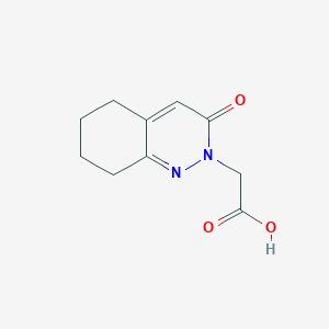 molecular formula C10H12N2O3 B1453311 (3-oxo-5,6,7,8-tetrahydrocinnolin-2(3H)-yl)acetic acid CAS No. 1224165-30-3