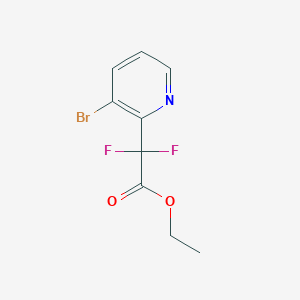 molecular formula C9H8BrF2NO2 B1453320 Ethyl Difluoro(3-bromopyridin-2-yl)acetate CAS No. 1216550-94-5