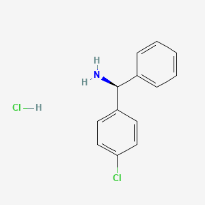 molecular formula C13H13Cl2N B1453321 (S)-(4-Chlorophenyl)(phenyl)methanamine hydrochloride CAS No. 451503-28-9