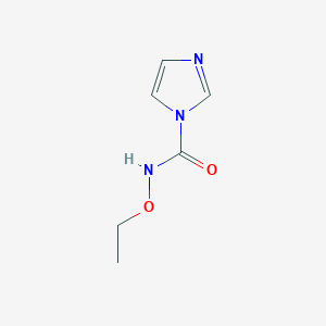 molecular formula C6H9N3O2 B14533228 N-Ethoxy-1H-imidazole-1-carboxamide CAS No. 62499-59-6