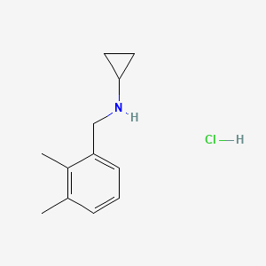 molecular formula C12H18ClN B1453324 N-(2,3-Dimethylbenzyl)cyclopropanamine hydrochloride CAS No. 909702-86-9