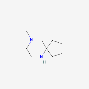 molecular formula C9H18N2 B1453325 9-甲基-6,9-二氮杂螺[4.5]癸烷 CAS No. 933716-21-3