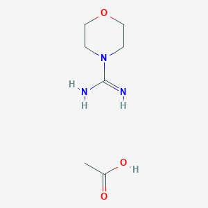 molecular formula C7H15N3O3 B1453329 Morpholine-4-carboximidamide acetate CAS No. 402726-73-2