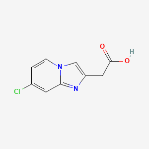 molecular formula C9H7ClN2O2 B1453338 (7-Chloroimidazo[1,2-a]pyridin-2-yl)acetic acid CAS No. 1216700-90-1
