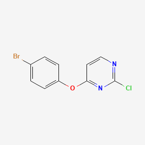molecular formula C10H6BrClN2O B1453339 4-(4-Bromophenoxy)-2-chloropyrimidine CAS No. 904961-74-6