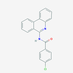 molecular formula C20H13ClN2O B14533412 4-Chloro-N-(phenanthridin-6-YL)benzamide CAS No. 62764-39-0