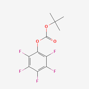 molecular formula C11H9F5O3 B14533421 Carbonic acid, 1,1-dimethylethyl pentafluorophenyl ester CAS No. 62631-36-1