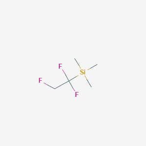 molecular formula C5H11F3Si B14533422 Trimethyl(1,1,2-trifluoroethyl)silane CAS No. 62281-30-5