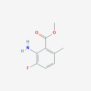 molecular formula C9H10FNO2 B1453345 Methyl 2-amino-3-fluoro-6-methylbenzoate CAS No. 1215921-77-9