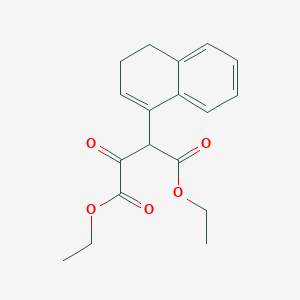 molecular formula C18H20O5 B14533491 Diethyl 2-(3,4-dihydronaphthalen-1-yl)-3-oxobutanedioate CAS No. 62741-64-4