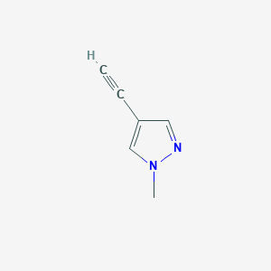 molecular formula C6H6N2 B1453350 4-乙炔基-1-甲基-1H-吡唑 CAS No. 39806-89-8