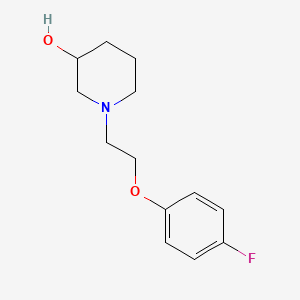 molecular formula C13H18FNO2 B1453351 1-[2-(4-Fluorophenoxy)ethyl]piperidin-3-ol CAS No. 1258693-80-9