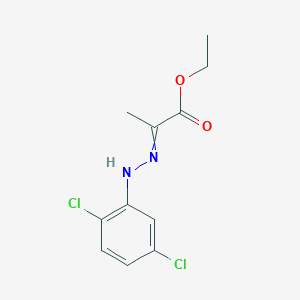 molecular formula C11H12Cl2N2O2 B14533547 Ethyl 2-[2-(2,5-dichlorophenyl)hydrazinylidene]propanoate CAS No. 62639-10-5